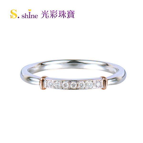 【光彩珠寶】婚戒 日本鉑金結婚戒指 對戒 玫瑰金戀人 product thumbnail 3