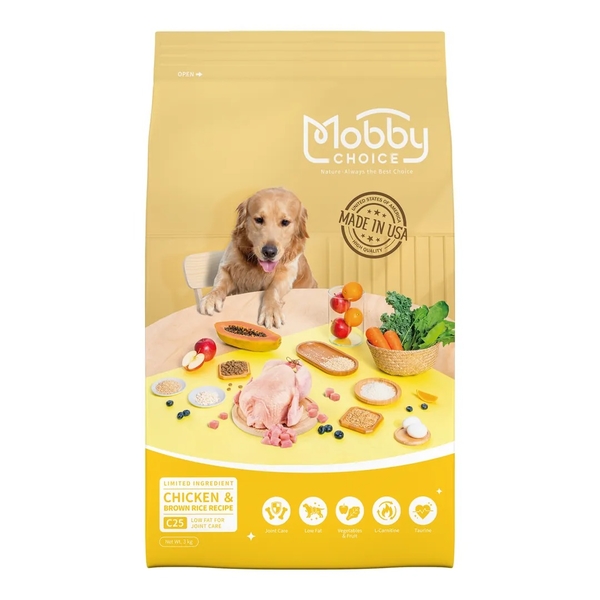 MobbyChoice 莫比自然食 狗飼料 3KG 雞肉/羊肉/低卡/雞肉幼母犬 食譜 有穀 犬糧『寵喵樂旗艦店』 product thumbnail 5