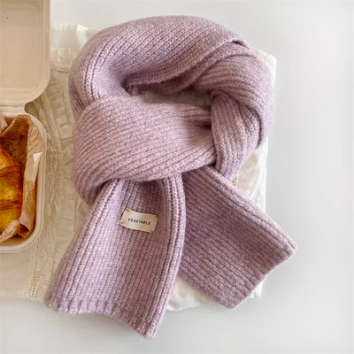 熱賣預購－時尚圍巾18 簡約百搭柔軟針織圍巾 簡約溫柔保暖