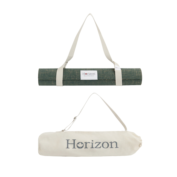Horizon Urban MIT 自然正確 天然橡膠瑜珈墊 瑜珈墊+背帶+質感收納袋-IC