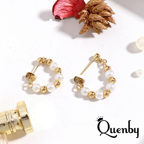 Quenby 925純銀 新潮款網紅網美最佳選擇款耳環/耳針 product thumbnail 4