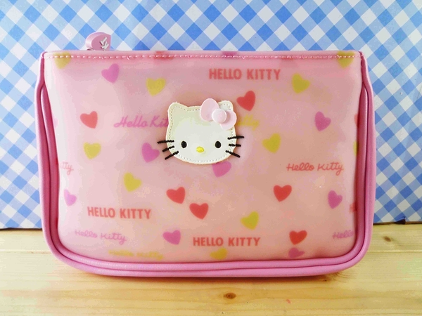 【震撼精品百貨】Hello Kitty 凱蒂貓~化妝包/筆袋-防水(愛心)