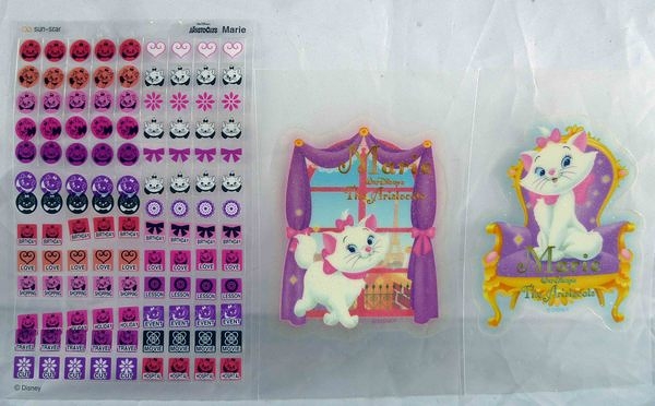 【震撼精品百貨】The Aristocats Marie 迪士尼瑪莉貓~貼紙 (方塊、窗戶、椅子 )【共3款】