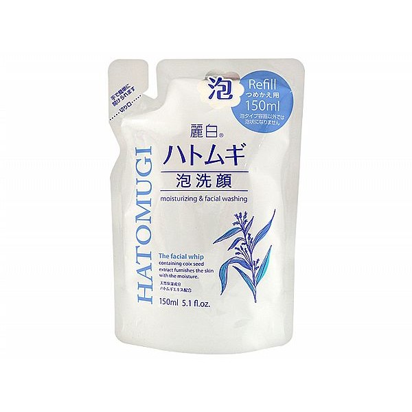 日本熊野 麗白薏仁泡沫洗臉乳(補充包)150ml【小三美日】 product thumbnail 2