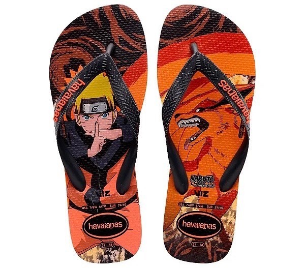 havaianas 哈瓦士 巴西人字拖 男款 Top Naruto 鳴人 火影忍者 涼鞋 拖鞋 夾腳拖 海灘鞋【南風百貨】