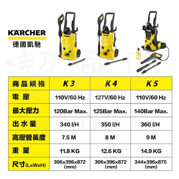 [ 家事達 ] 德國凱馳 KARCHER K5 壓力清洗機 高壓清洗機 台灣公司貨 product thumbnail 2