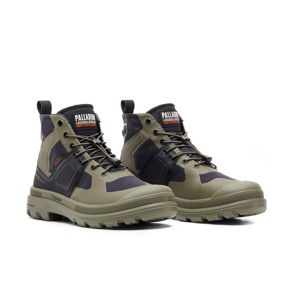 PALLADIUM PAMPA TECH EXP WP+ 米其林科技 聯名款 橘標 防水休閒靴 男 74067-309 綠黑 product thumbnail 3