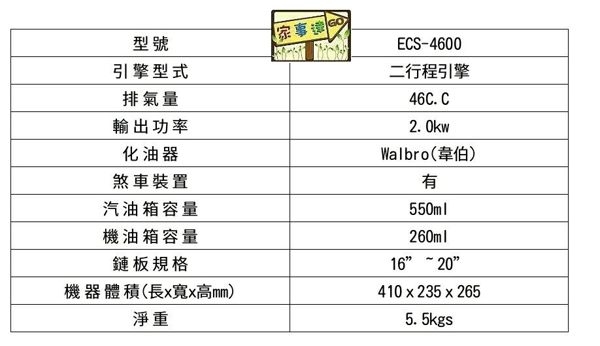 [ 家事達] MAX-POWER 引擎式鏈鋸-16" 特價--超值機 product thumbnail 2