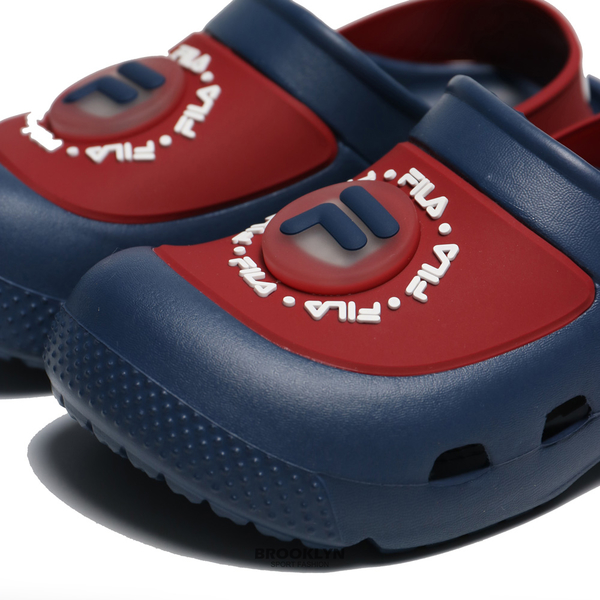 FILA 童鞋 深藍紅 園丁燈鞋 慢跑鞋 小童 中童 (布魯克林) 7S452W213 product thumbnail 2