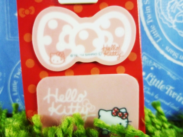 【震撼精品百貨】Hello Kitty 凱蒂貓~霧面便利貼~紅白緞帶【共1款】 product thumbnail 3