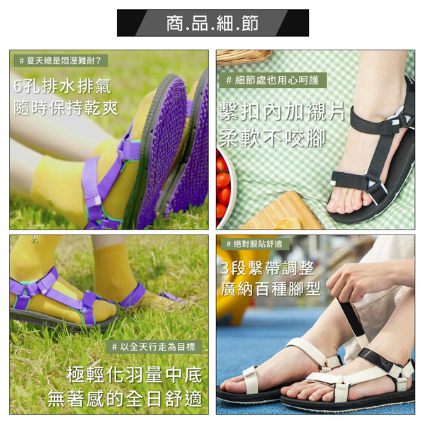 涼鞋．G.P Charm 撞色織帶涼鞋 女鞋．紫/米【鞋鞋俱樂部】【255-G1674W】 product thumbnail 3