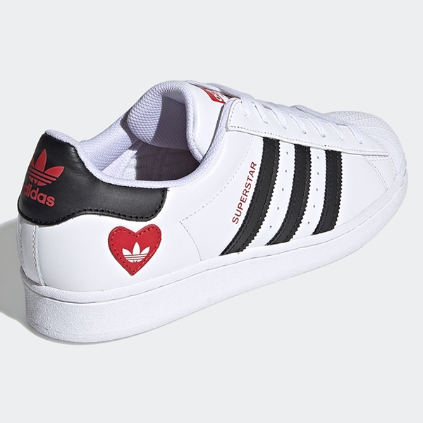 【現貨】Adidas V-DAY SUPERSTAR 女鞋 休閒 情人節 愛心 白【運動世界】FZ1807 product thumbnail 5