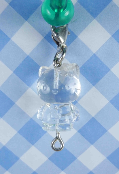 【震撼精品百貨】Hello Kitty 凱蒂貓~KITTY吊飾拉扣-透明