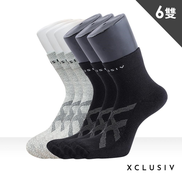 【南紡購物中心】【XCLUSIV】助眠襪6雙組┃石墨烯襪3雙+鍺纖維遠紅外線襪3雙