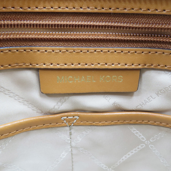 【二手名牌BRAND OFF】MICHAEL KORS 麥可寇斯 駝色 牛皮 肩背包 product thumbnail 6