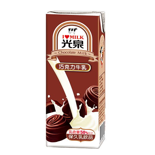 光泉巧克力牛乳200mlx6入【愛買】 product thumbnail 2