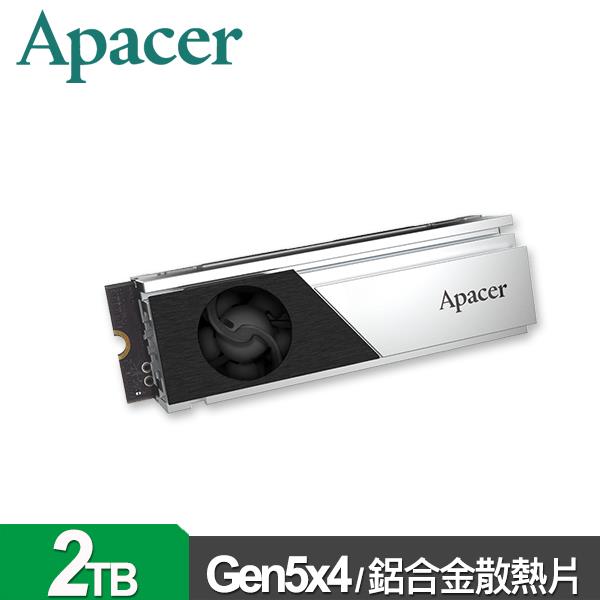 Apacer 宇瞻 AS2280F4 2TB(散熱片) M.2 PCIe 5.0 SSD 固態硬碟 AP2TBAS2280F4-1