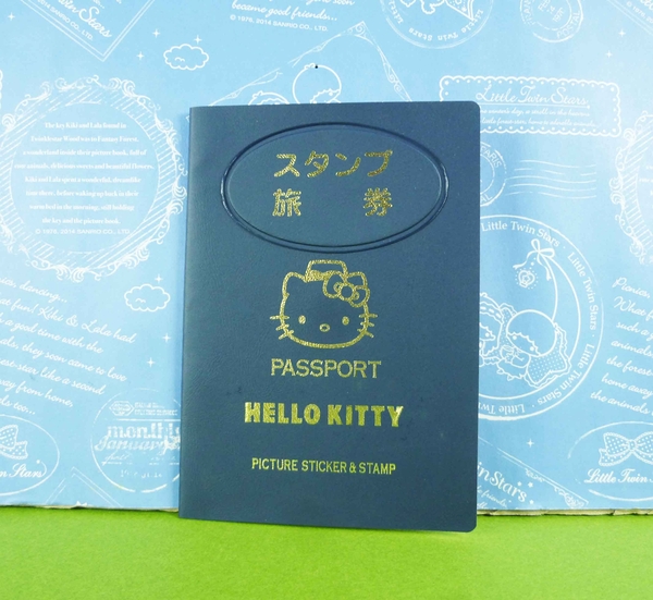 【震撼精品百貨】Hello Kitty 凱蒂貓~旅行筆記本~藍色【共1款】