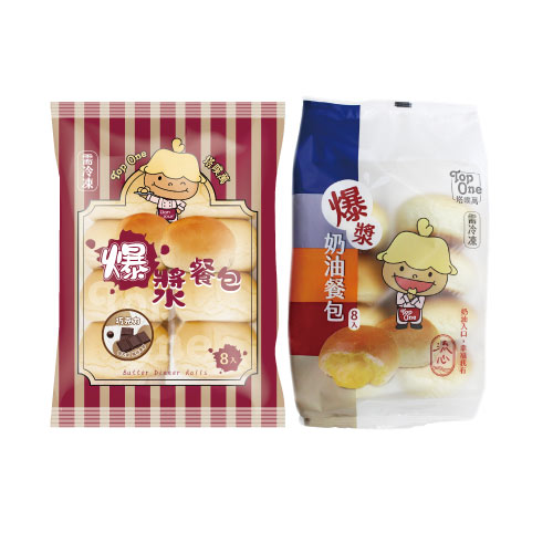 TOPONE爆漿餐包320G /包(8入/包)【愛買冷凍】 product thumbnail 2