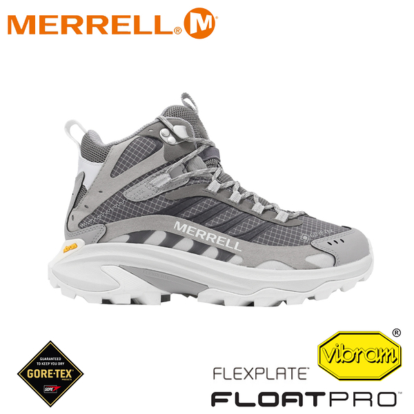 【MERRELL 美國 女 MOAB SPEED 2 MID GTX 輕量戶外高筒靴《熔岩煙灰》】ML037828/登山鞋/戶外