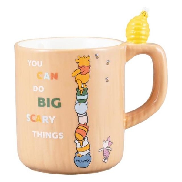 小禮堂 Disney 迪士尼 小熊維尼陶瓷馬克杯 (Honeycomb Mug)