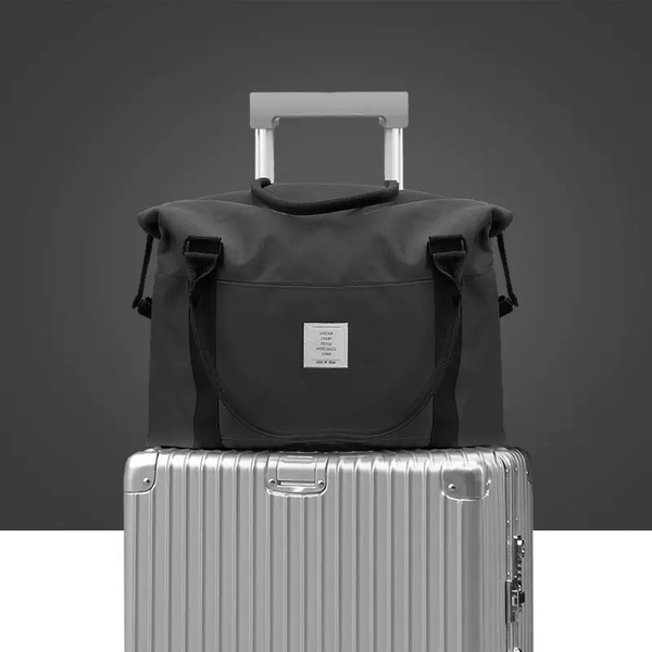 現貨-時尚行李袋14 多功能健身包 單肩防水手提包 可套拉桿箱上的旅行包 product thumbnail 3