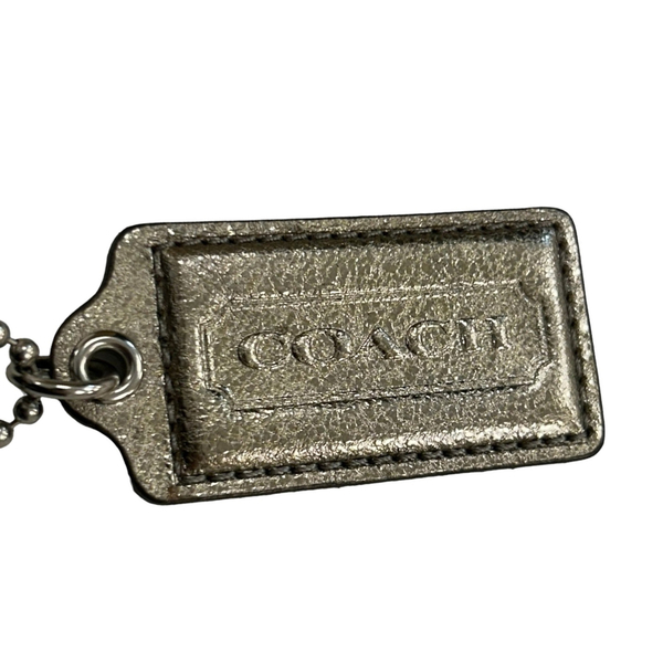 【二手名牌BRAND OFF】COACH 寇馳 透明 皮革 LOGO 吊飾 鑰匙圈 product thumbnail 4