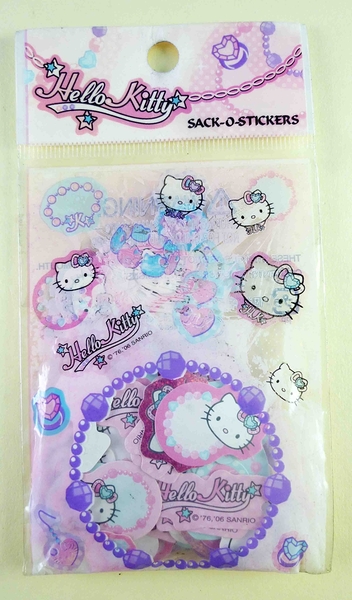 【震撼精品百貨】Hello Kitty 凱蒂貓~KITTY貼紙-珠寶