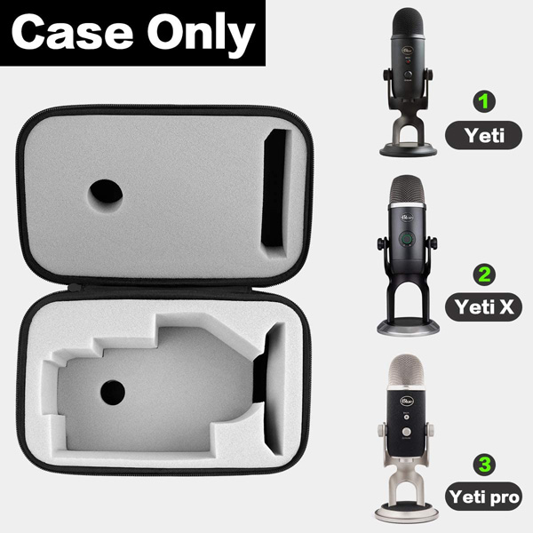 [2美國直購] Case for Blue Yeti USB Microphone/Yeti Pro/Yeti X， Also Fit Cable and Other Accessories， by COMECASE