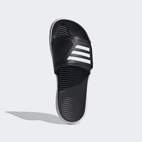 adidas ALPHABOUNCE SLIDE 2.0 男 黑白色 厚底 魔鬼氈 運動拖鞋 休閒 GY9415