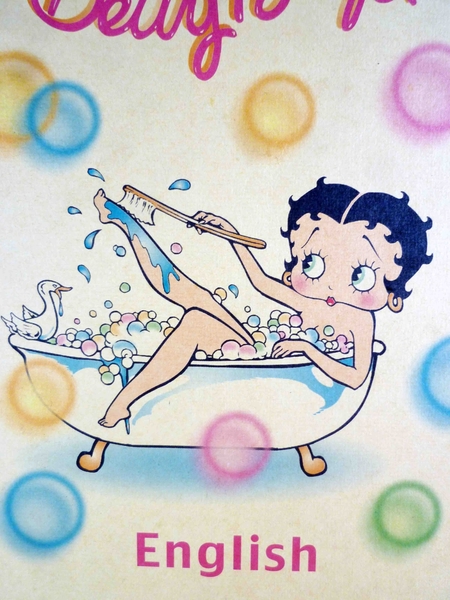 【震撼精品百貨】Betty Boop_貝蒂~筆記本-米洗澡 product thumbnail 3