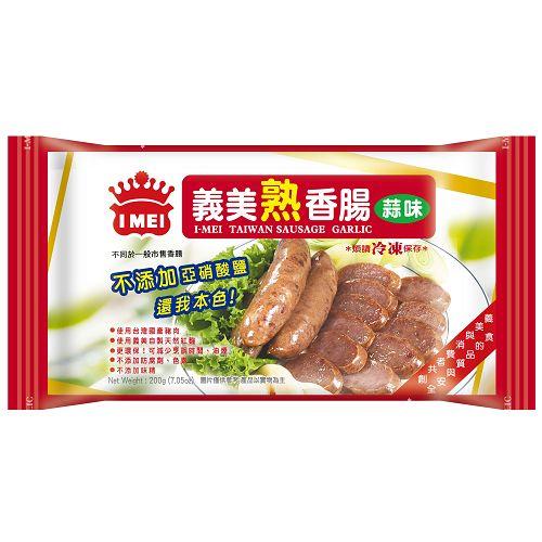 義美蒜味熟香腸200g【愛買冷凍】 product thumbnail 2