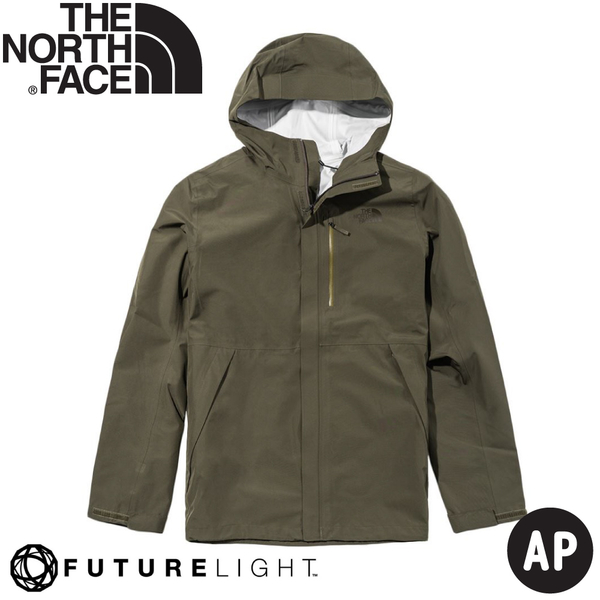 【The North Face 男 FUTURELIGHT防水外套《灰綠》】46LB/衝鋒衣/防風外套/運動外套