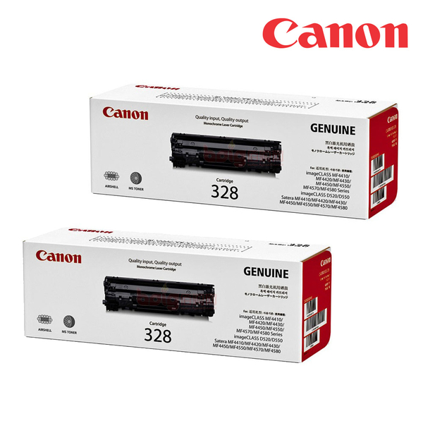 [2入超值組]CANON CRG-328 原廠黑色碳粉匣