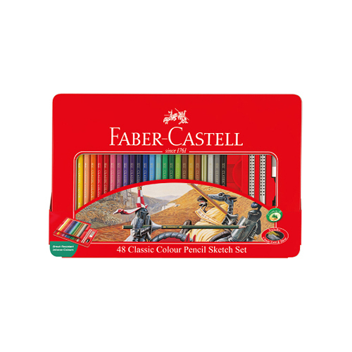 Faber-Castell 輝柏 48色油性色鉛筆/鐵盒 115849