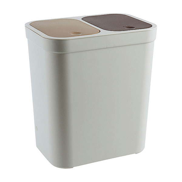 【品樂生活】16L 彈蓋式分類垃圾桶/分類垃圾桶/辦公室垃圾桶/乾溼分離垃圾桶/垃圾筒/收納桶