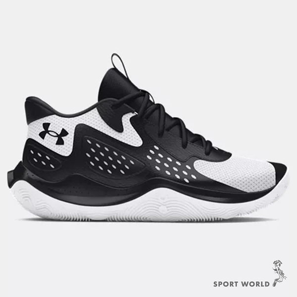 Under Armour UA 籃球鞋 男鞋 緩震 JET 23 黑白【運動世界】3026634-006