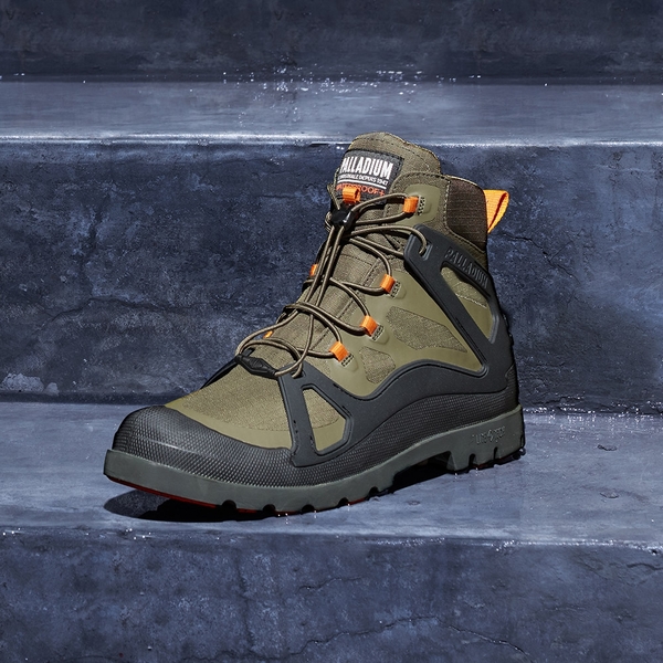 PALLADIUM PAMPA LITE+ CAGE WP+ 快穿 防水靴 男 軍綠 08845-325 穿搭 高筒 product thumbnail 5