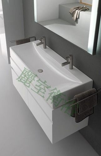 【麗室衛浴】瑞士GEBERIT Xeno²系列 120*48CM 雙孔臉盆 500.550.01.1