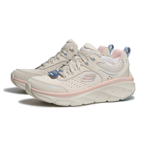 SKECHERS 休閒鞋 D'LUX WALKER 2.0 奶茶粉 厚底 健走鞋 女 150093NTMT