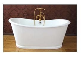 【麗室衛浴】BATHTUB WORLD高級獨立式鑄鐵浴缸NH-1008-10   1676*720*650/730mm 白色