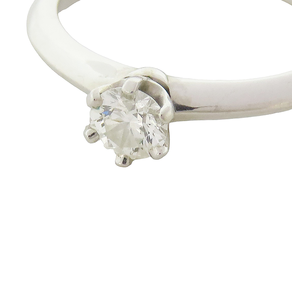 【二手名牌BRAND OFF】Tiffany & Co 蒂芬妮 Tiffany Setting 0.30CT 鑽石 PT950 鉑金戒指 product thumbnail 9