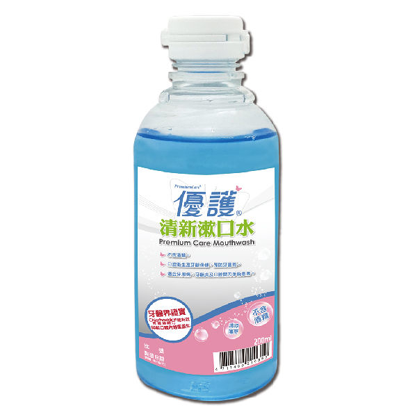 [買就送優護植毛牙刷1支]優護 清新漱口水 (200ml/瓶)【杏一】