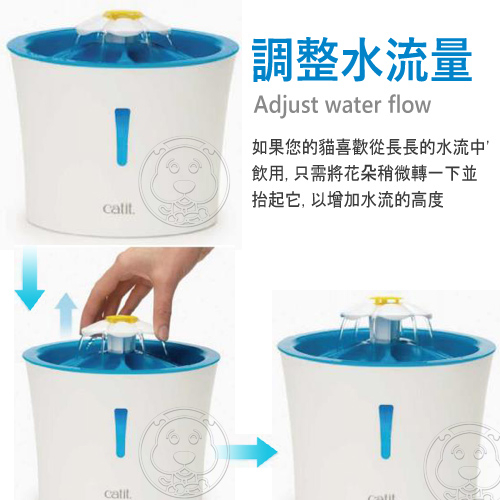 【培菓幸福寵物專營店】CATIT2.0》LED花朵自動噴泉飲水器-3L product thumbnail 5