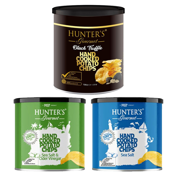 【豆嫂】阿拉伯零食 Hunter's亨特 罐裝手工洋芋片(40g)(三入組)[海鹽/海鹽與醋為即期良品] product thumbnail 2