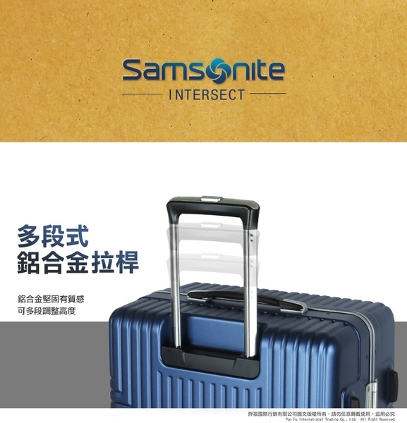 《熊熊先生》Samsonite新秀麗 25吋 行李箱 INTERSECT 飛機靜音輪 輕量 TSA海關密碼鎖 GV5