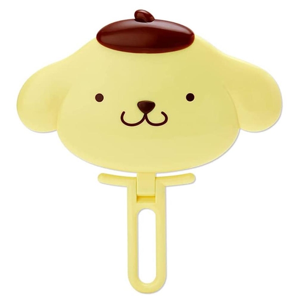 【震撼精品百貨】Pom Pom Purin 布丁狗~日本SANRIO三麗鷗布丁狗 PomPomPurin 頭型手握鏡*74069