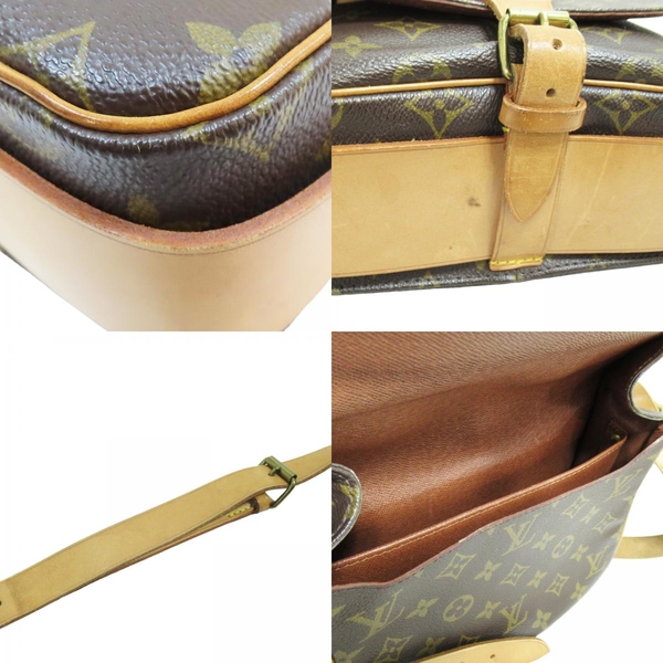 【二手名牌BRAND OFF】LOUIS VUITTON 路易威登 棕色 原花 PVC塗層帆布 Cartouchiere MM 22 單肩包 M51253 product thumbnail 9