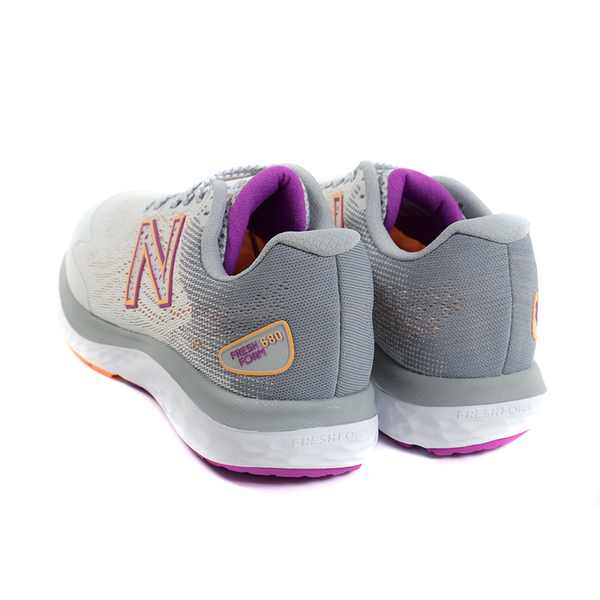 NEW BALANCE FRESH FOAM 680 運動鞋 復古鞋 女鞋 灰/橘 W680GN7-D no101 product thumbnail 3