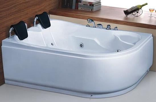 【麗室衛浴】BATHTUB WORLD 超豪華雙人按摩浴缸6大噴頭 G261 1600*1200*740mm
